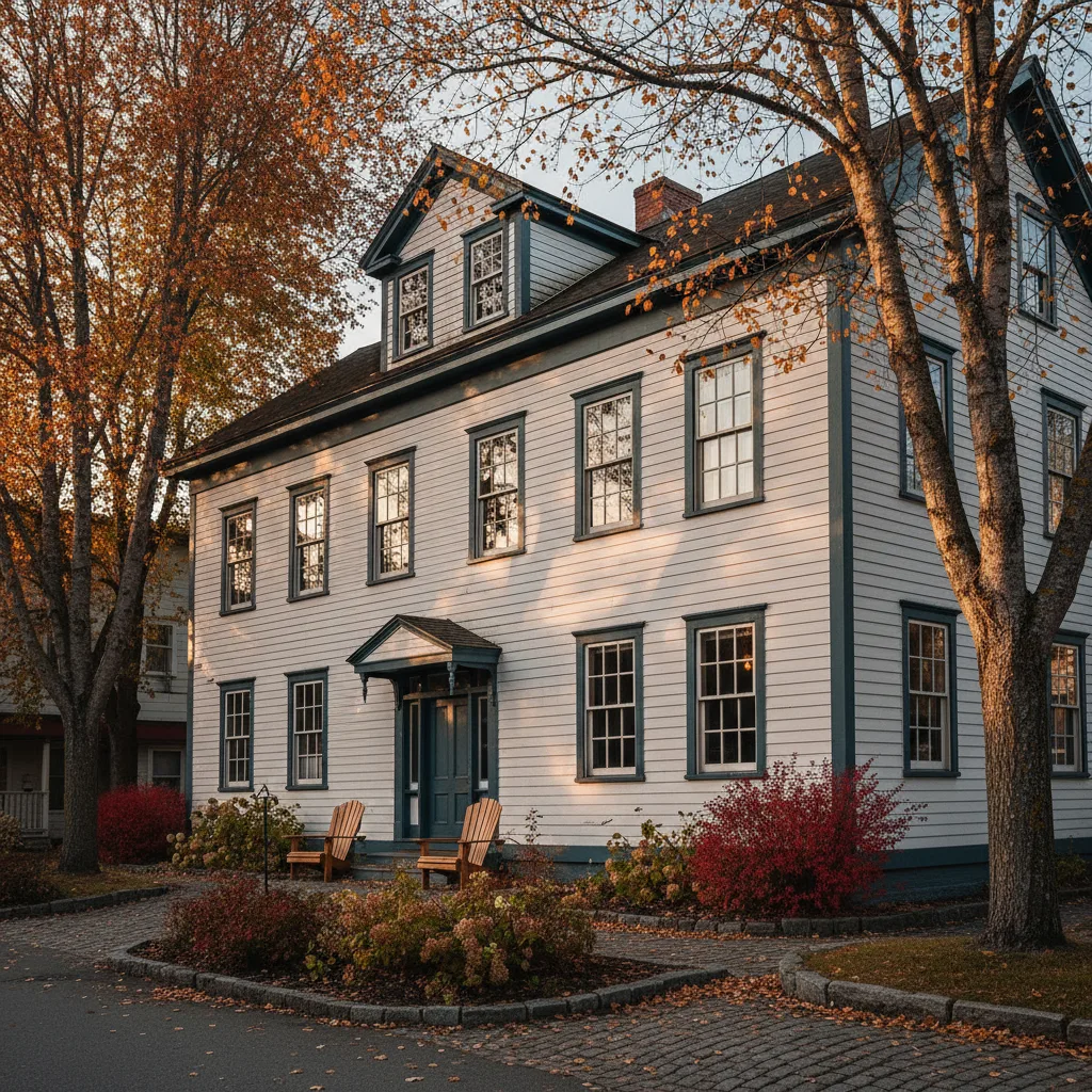 Historic clapboard inn in downtown Anchorage