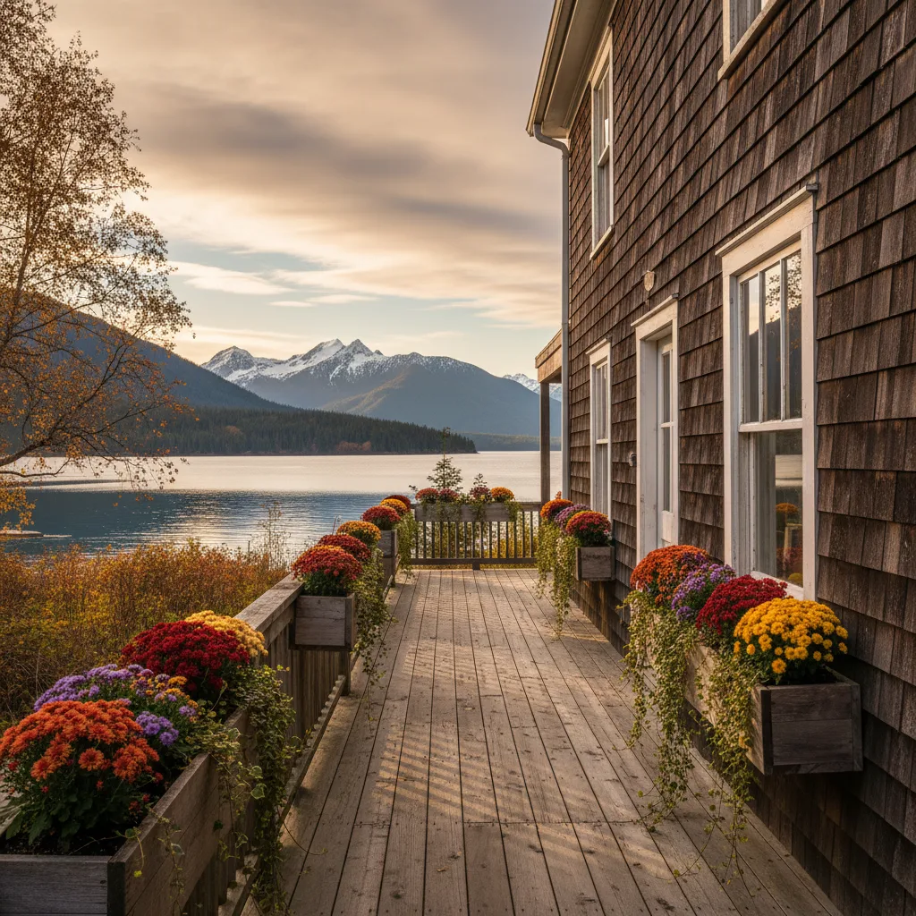 Traditional Sitka wooden house converted to a B&B